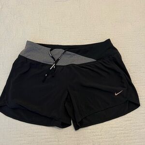 Nike Dri-Fit Black & Gray Women’s Athletic Shorts Size Small